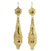 Antique mid-Victorian gold earrings long pendant